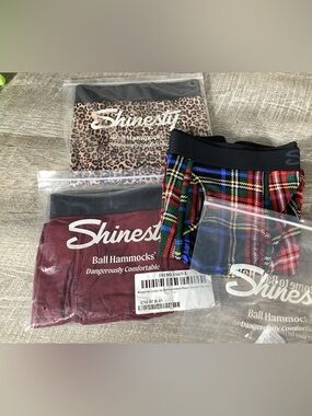 Shinesty Ball Hammock Boxers 3 Pack Size L Novelty Prints NWT Mens